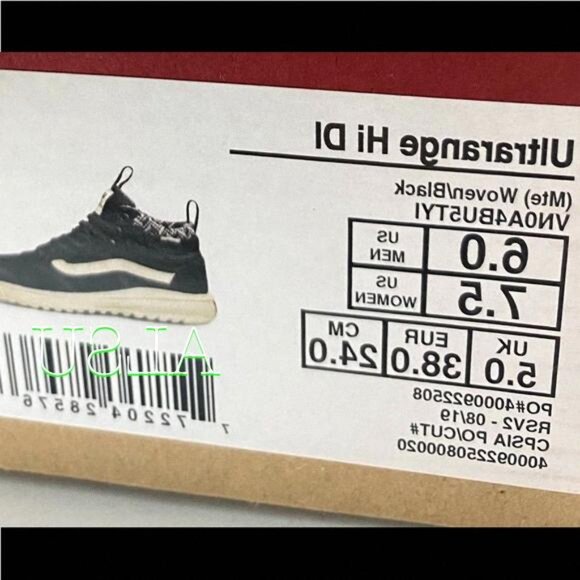 💖MEGA SALE💖VANS UltraRange MTE Woven Black Sneaker VN0A4BU5TYI 5 Women's Boots - Picture 11 of 11